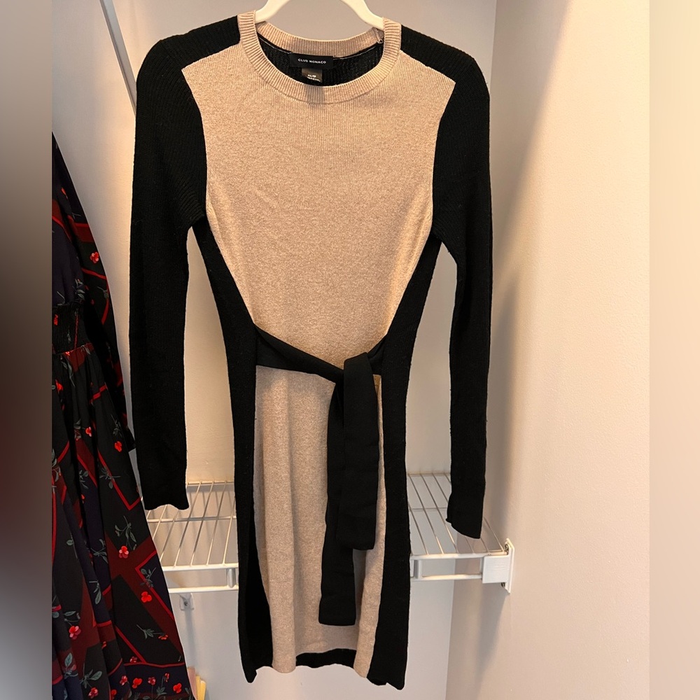Club Monaco Wool Blend Bodycon Sweater Dress